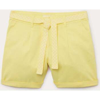 Vêtements Femme Shorts / Bermudas Promod Short à pinces + ceinture Jaune