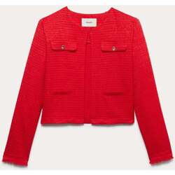 Vêtements Femme Vestes / Blazers Promod Veste Couture courte Rouge