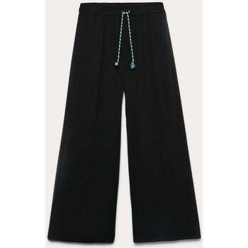 Vêtements Femme Pantalon Jogpant Pied-de-poule Promod Pantalon large et fluide Noir