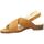 Chaussures Femme Sandales et Nu-pieds Impact Nu pieds cuir velours Marron