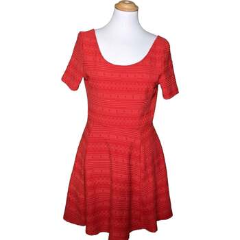 robe courte h&m  robe courte  38 - t2 - m rouge 