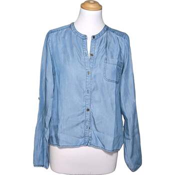 Vêtements Femme Chemises / Chemisiers Ton sur ton chemise  38 - T2 - M Bleu Bleu