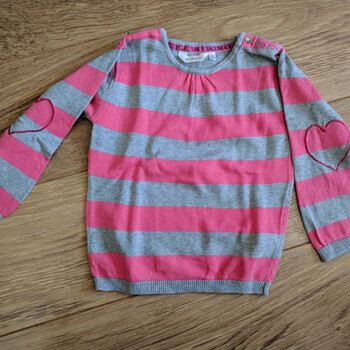 Vêtements Fille Pulls Autre Pull rayé rose et gris Kidkanaï - 3 ans Rose