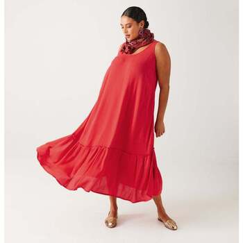 Vêtements Femme Robes longues Promod Robe longue évasée Rouge