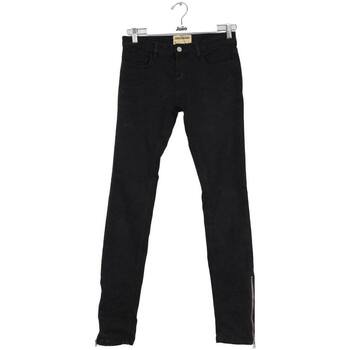 Vêtements Femme Jeans Pantalon Droit En Coton Jean slim en coton Noir