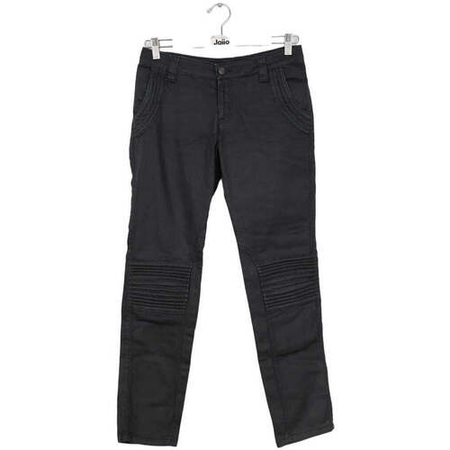 Vêtements Femme Jeans Pantalon Droit En Coton Jean slim en coton Noir