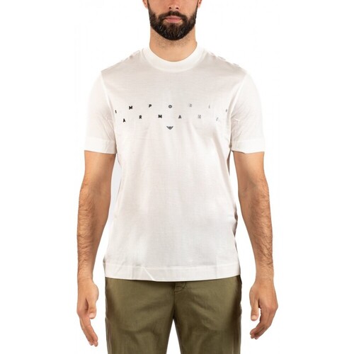 Vêtements Homme T-shirts & Polos Emporio Armani T-SHIRT HOMME Jaune