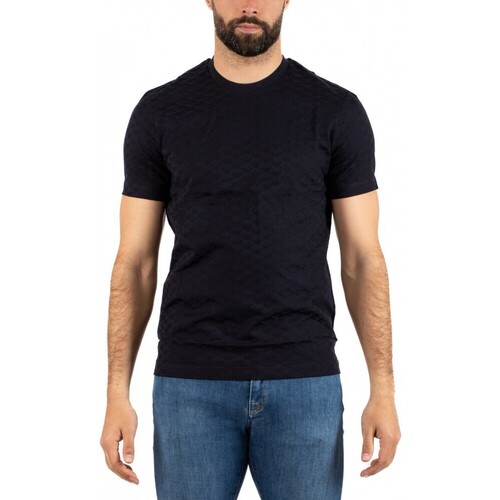 Vêtements Homme T-shirts & Polos Emporio Armani T-SHIRT HOMME Bleu