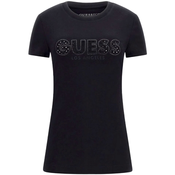 Vêtements Femme T-shirts manches courtes Guess Sangallo Noir