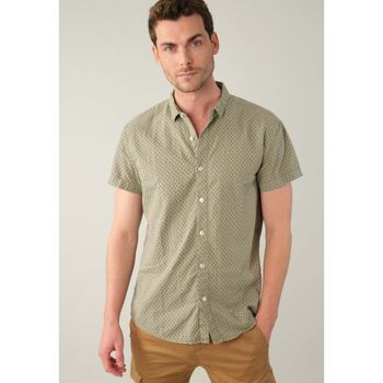 Vêtements Homme Chemises manches courtes Deeluxe Chemise PAGOS Vert