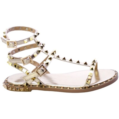 Chaussures Femme Sandales et Nu-pieds Exé Shoes crystal-embellished 143921 Doré