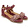 Chaussures Femme Sandales et Nu-pieds Pediconfort Sandales tressées semelle sur mousse Rouge