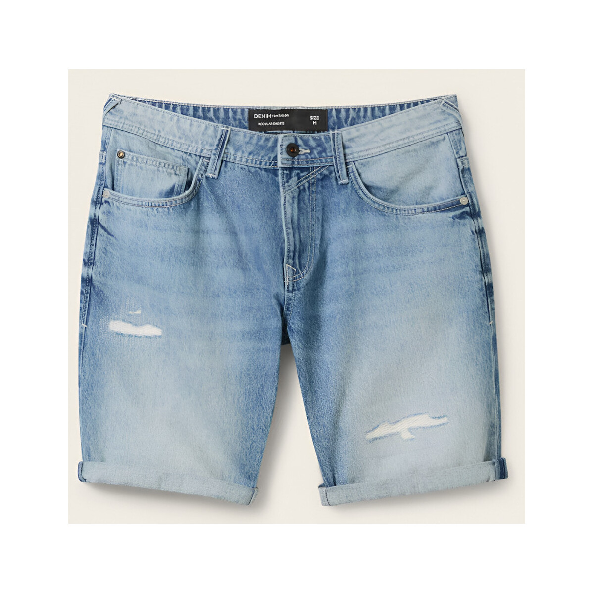 Vêtements Homme Shorts / Bermudas Tom Tailor - Short en jean - bleu délavé Bleu