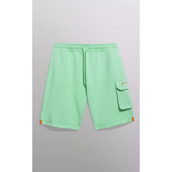 Vêtements Homme Shorts / Bermudas Gertrude + Gaston Short cargo molleton Ivan vert anis-047379 Vert