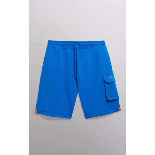 Vêtements Homme Shorts / Bermudas Gertrude + Gaston Short cargo molleton Ivan bleu-047380 Bleu
