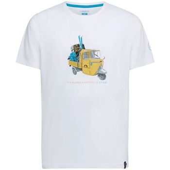 Vêtements Homme T-shirts Ponys courtes La Sportiva T-shirt Ape Homme White/Bamboo Blanc
