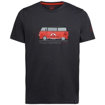 Vêtements Homme T-shirts manches courtes La Sportiva Fleur De Safran Carbon/Cherry Tomato Gris