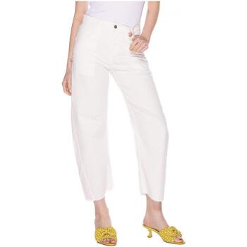 Vêtements Femme Jeans Cycle AIDA CROP SUPER FITTED LOW WAIST Blanc
