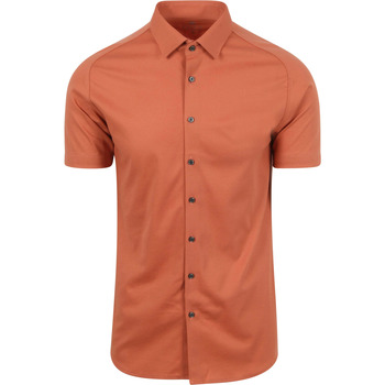Vêtements Homme Chemises manches longues Desoto Short Sleeve Jersey Chemise Peach Orange Orange