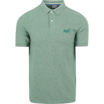 Vêtements Homme T-shirts & Polos Superdry Polohirt Piqué Melange Vert Vert