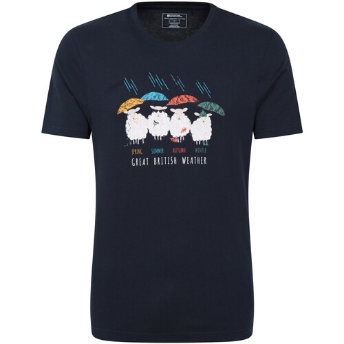Vêtements Homme T-shirts manches longues Mountain Warehouse Great British Weather Bleu