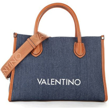 Sacs Valentino Garavani logo-debossed tote bag Valentino SAC F VBS7QH01D BLEU - Unique Bleu