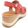 Chaussures Femme Sandales et Nu-pieds Paula Urban SANDALE  24-633 NUBUCK ROUGE Rouge