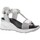 Chaussures Femme Sandales et Nu-pieds Cetti SANDALE CUÑA  1317 CUIR BLANC-LEO Blanc