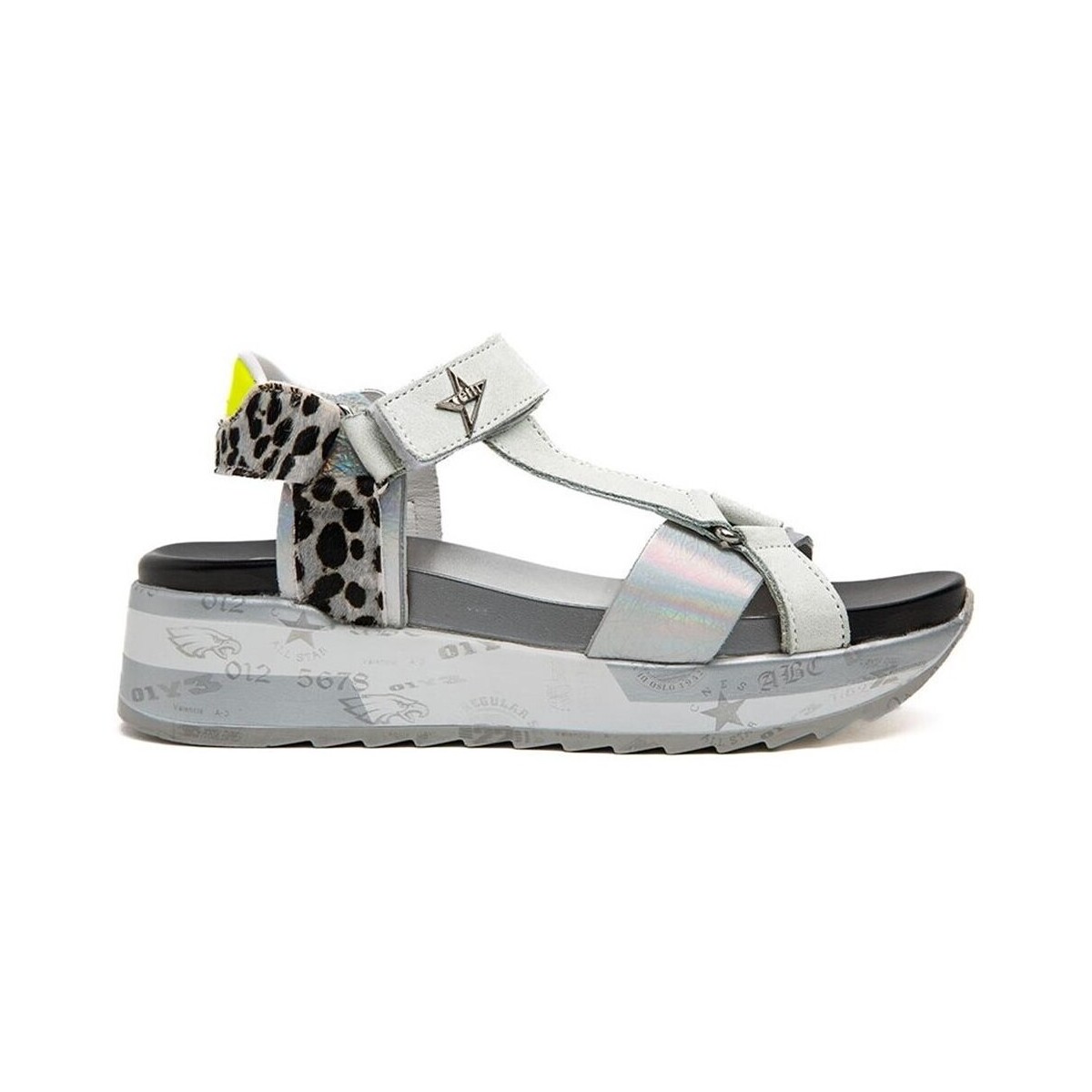 Chaussures Femme Sandales et Nu-pieds Cetti SANDALE  1316 CUIR BLANC-LEO Blanc