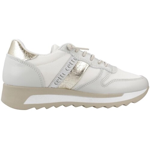 Chaussures Femme Baskets mode Cetti BASKETS  847 OFFWHITE-OR Blanc