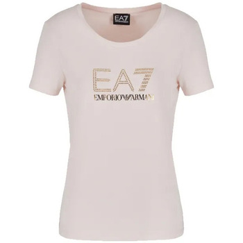 Vêtements Femme Emporio pentru ARMANI Kids Polo con stampa Blu Ea7 Emporio pentru ARMANI T-shirt EA7 8NTT67 TJDQZ Donna Rose