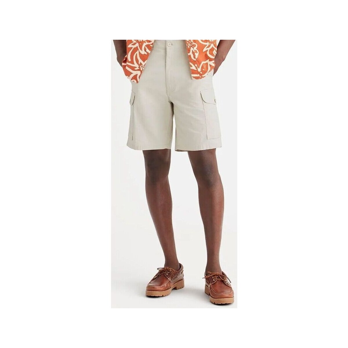 Vêtements Homme Shorts / Bermudas Dockers A2260 0019 CARGO SHORT-SAHATA KHAKI Blanc