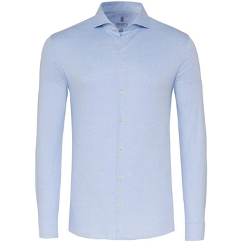 chemise desoto  essential chemise hai piqué bleu clair 