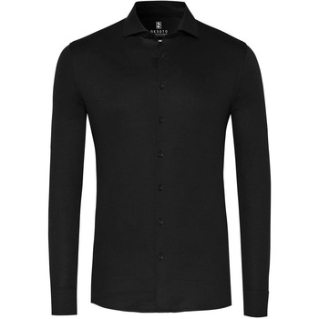 Vêtements Homme Chemises manches longues Desoto Essential Chemise Hai Jersey Noir Noir
