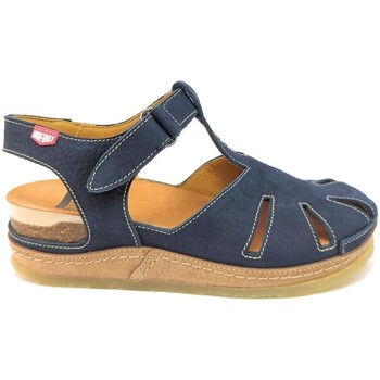 sandales on foot  sandale  cynara 241 cuir bleu 