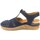 Chaussures Femme Sandales et Nu-pieds On Foot SANDALE  CYNARA 241 CUIR BLEU Bleu