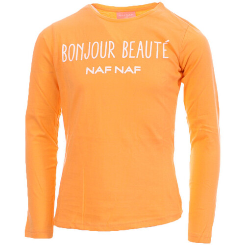 Vêtements Fille T-shirts & Polos Naf Naf NN-4051 Orange