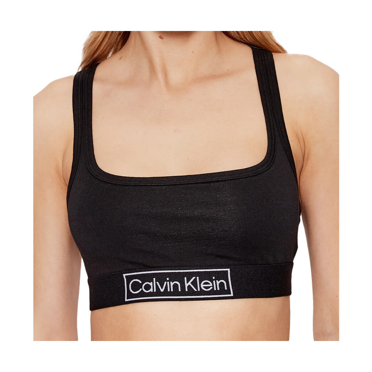 Vêtements Femme Brassières de sport Calvin Klein Jeans 000QF6768E Noir