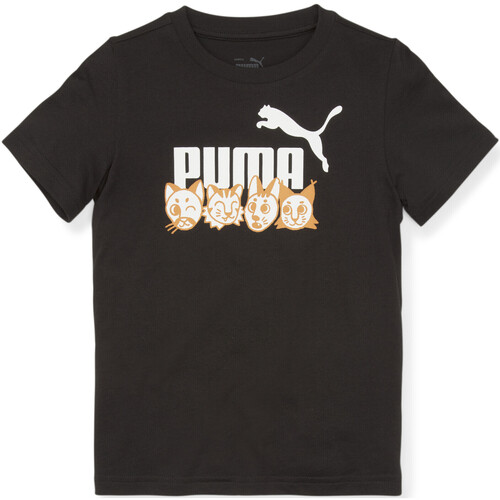 Vêtements Garçon T-shirts & Polos Bright Puma 673346-01 Noir
