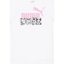 Vêtements Fille T-shirts & Polos Puma 673346-02 Blanc