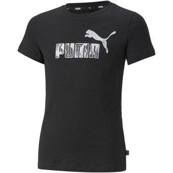 Vêtements Fille T-shirts & Polos Bright Puma 670311-01 Noir
