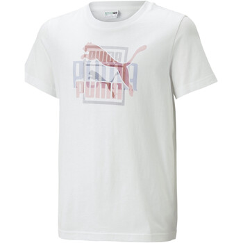 Vêtements Garçon T-shirts & Polos Puma 538405-02 Blanc