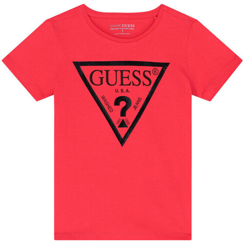Vêtements Fille T-shirts & Polos Guess G-J73I56K8HM0 Rose