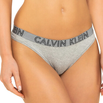 Sous-vêtements Femme Strings Calvin Klein Jeans Print 000QD3636E Gris