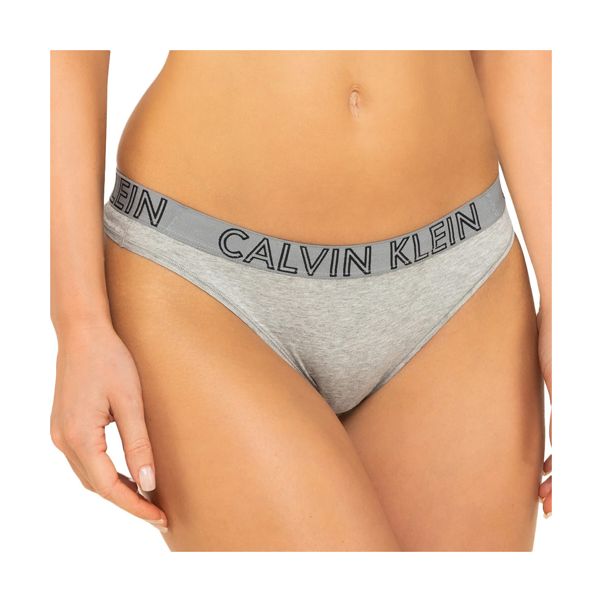 Sous-vêtements Femme Strings Calvin Klein Jeans 000QD3636E Gris