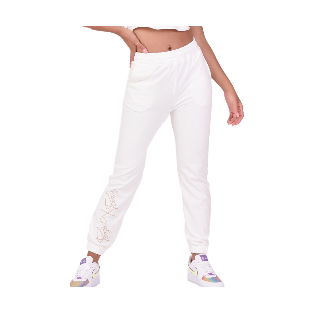 Vêtements Femme Pantalons de survêtement Project X Paris PXP-F214117 Blanc