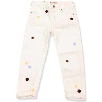 Vêtements Fille Jeans boyfriend Top 5 des ventes 135646-6 Blanc