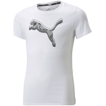 Vêtements Fille T-shirts & Polos Puma 846937-02 Blanc