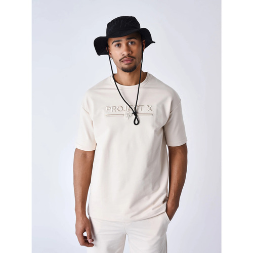 Vêtements Homme T-shirts & Polos Project X Paris Coton Du Monde Blanc