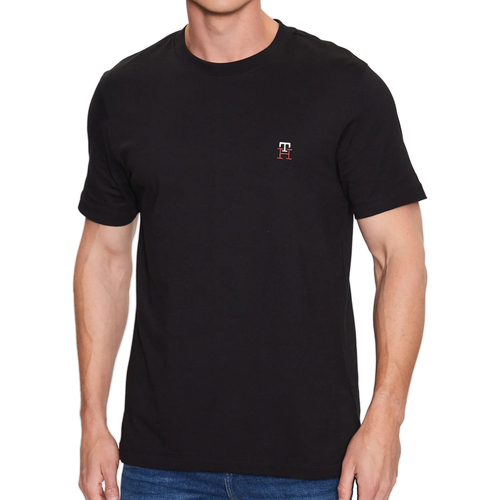 Vêtements Homme T-shirts manches courtes Tommy Jeans Monogram Noir